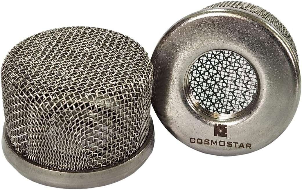Cosmostar – Colador de entrada de acero inoxidable para pulverizador de pintura sin aire, compatible con manguera de succión 795 1095 1595 Ultra