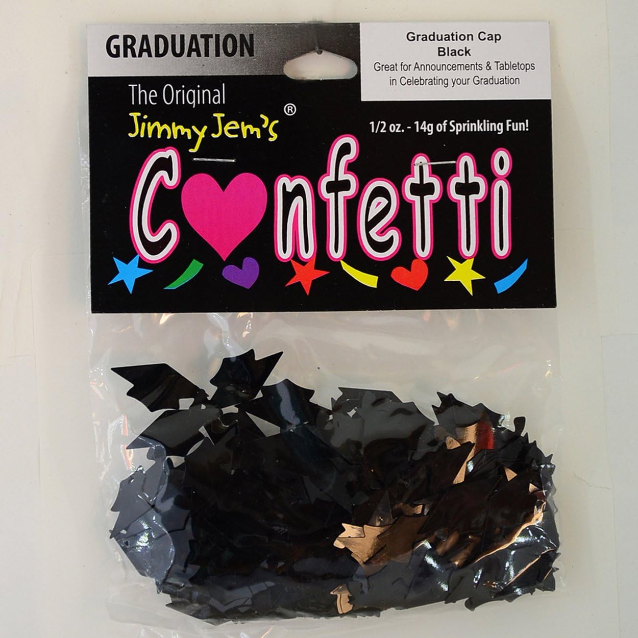 Confeti Grad Cap Negro – Paquete al por menor #8400 QS0