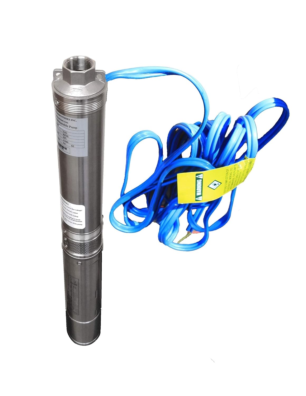 Hallmark Industries MA0459X-14 bomba de pozo profundo, 3″ (3.3″ máximo), 34 HP, 115V60Hz1Ph, 14 etapas, 270′ cabeza máximo, 13 GPM máximo, 1″Npt,