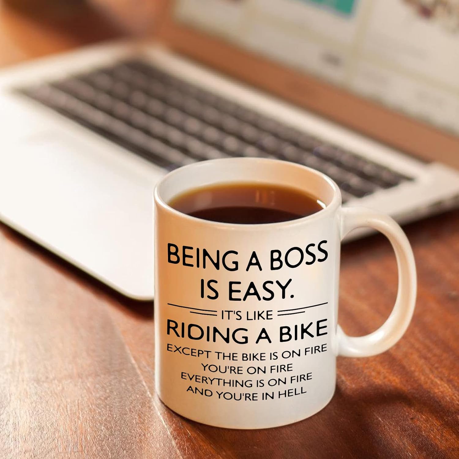 Taza de café de 11 onzas, regalos divertidos para la oficina del jefe, regalos de cumpleaños para jefe, regalos de Navidad para el día del jefe