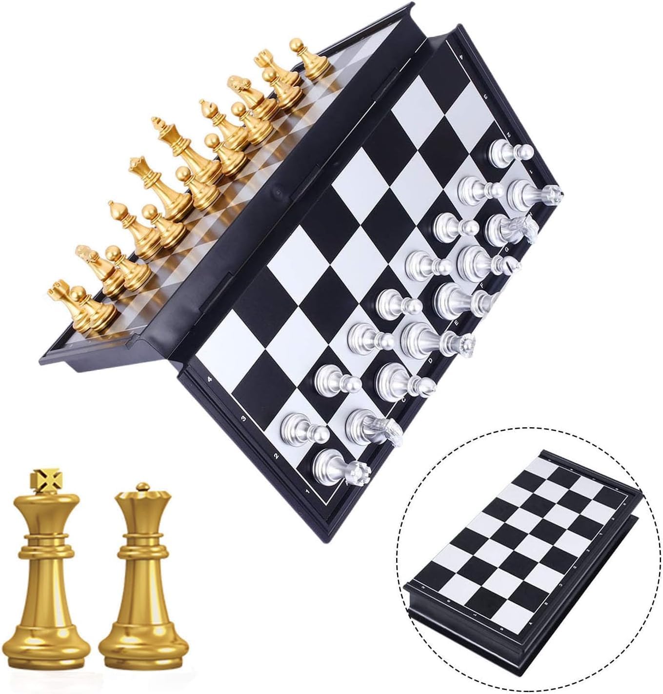 14″ Magnetic Chess Set Travel Chess Set Foldable Educational Toy for Teens,for Adults Teens Board Game, Entertainment Items That Promote