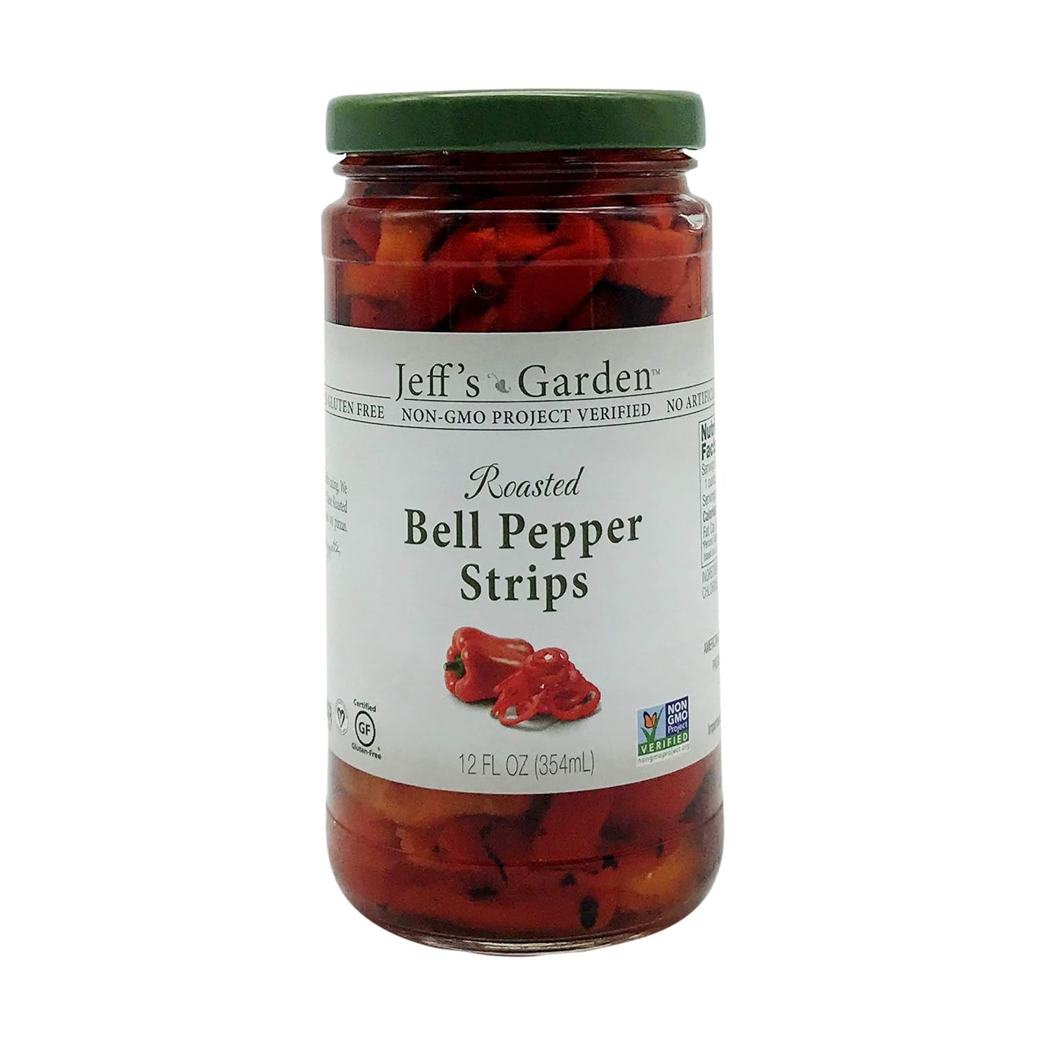 Jeffs Naturals – Tiras de campana tostada con pimienta, 12 onzas