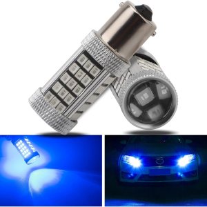 EverBrightt – Paquete de 2 luces LED de señal de giro LED 990 lúmenes 1156 BA15S 2835 66SMD, luces de estacionamiento con lente EverBrightt – Paquete de 2 luces LED de señal de giro LED 990 lúmenes 1156 BA15S 2835 66SMD, luces de estacionamiento con lente