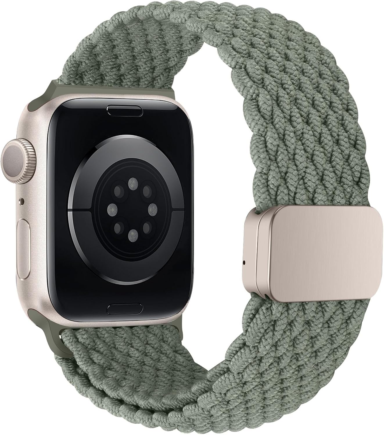 HITZEE Compatible con Apple Watch Band de 1.92, 1.77, 1.73, 1.65, 1.61, 1.57 y 1.49 pulgadas, bandas elásticas trenzadas con cierre magnético