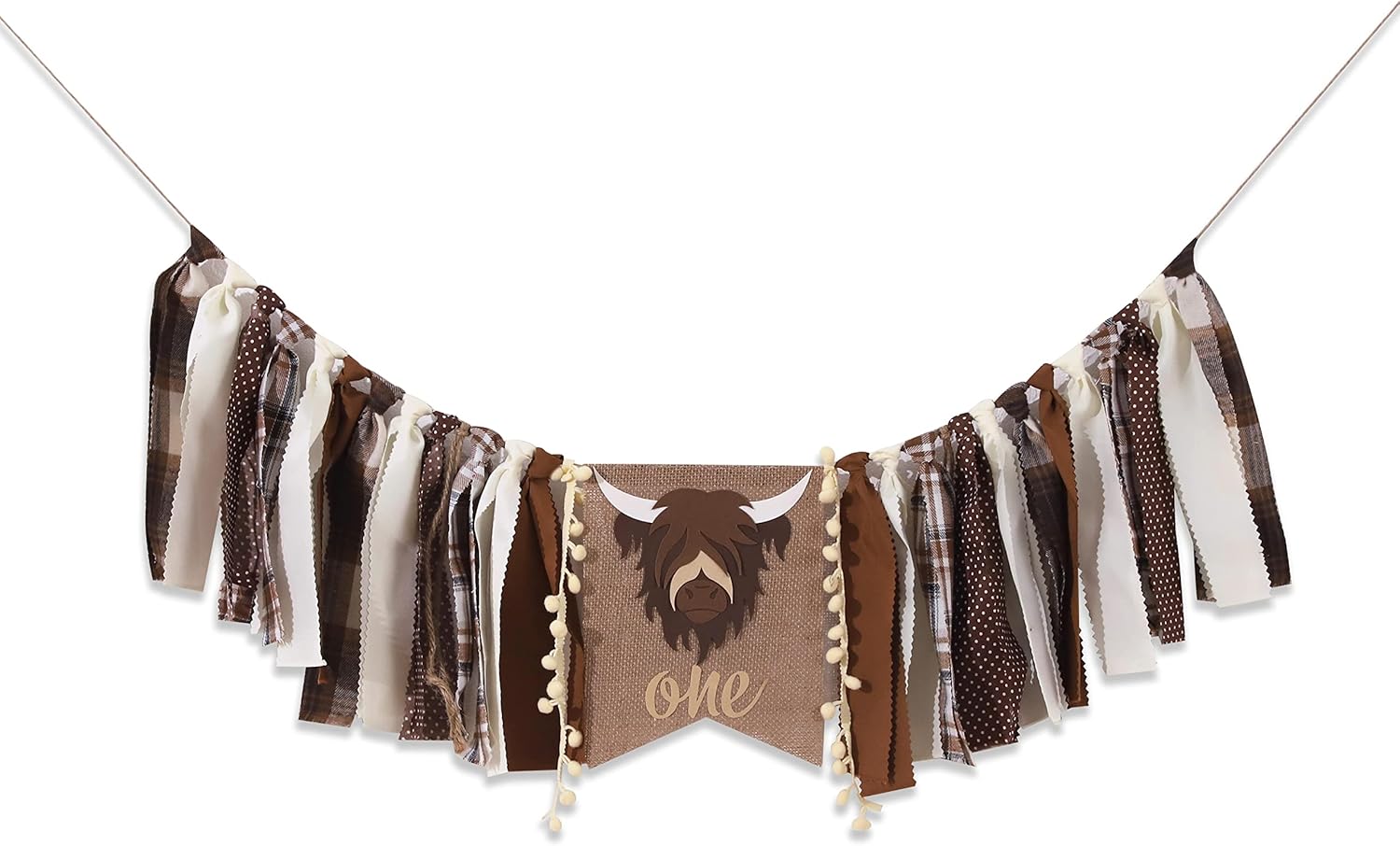 Cartel de primer cumpleaños para silla alta  Rodeo de vaquero para decoración de tela de fiesta, baby shower, guirnalda de fondo para accesorios de