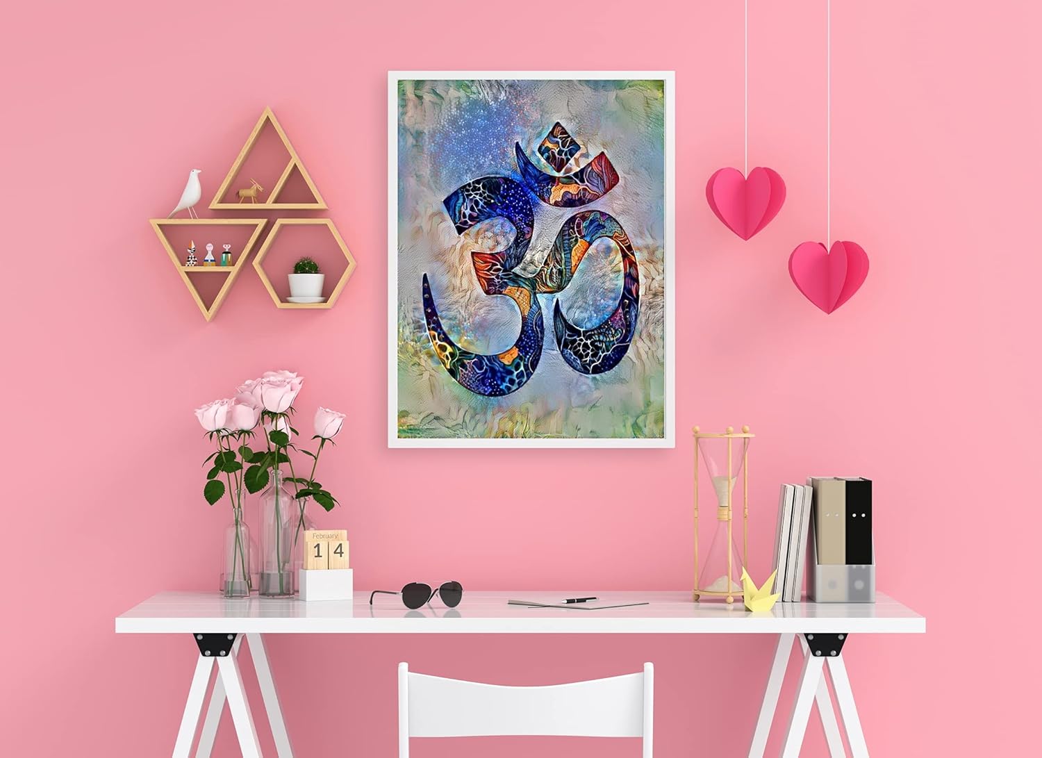 AUM Wall Art, OM Home Decor, zen art, Yoga Decor Yoga art print, Spiritual Art Wall Decor, Meditation Yoga Decor,Yoga gifts