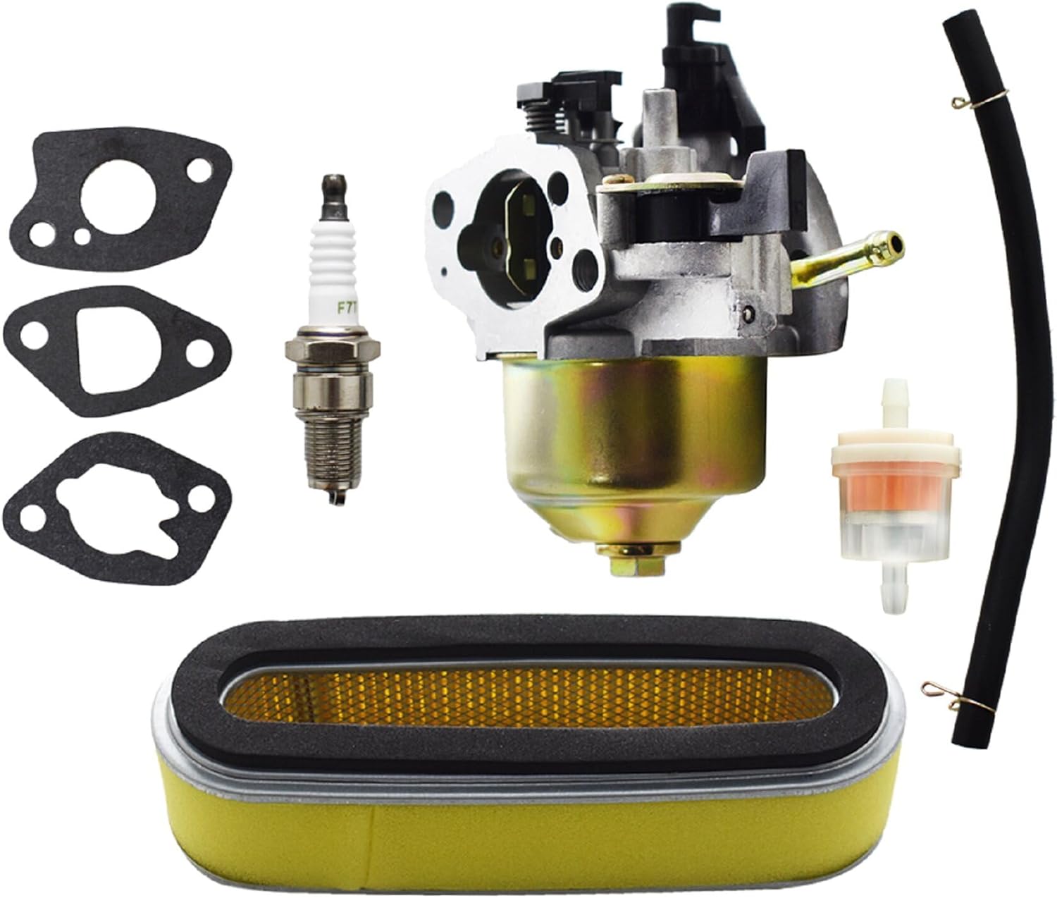 munirater Repuesto de carburador GXV120 para Honda HR214 HR215 HR194 HR195 HR214 HRA214 HR215 HR216 HRA216 HRC216 GXV120 GXV140 GXV16 0 Motor Motor