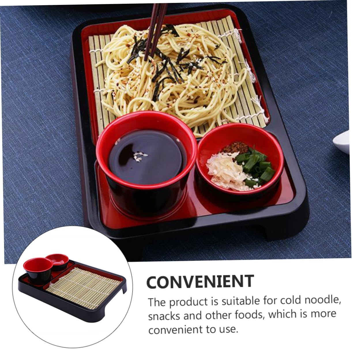 NOLITOY 3 juegos de platos de fideos fríos japoneses plato de sushi plato de sushi plato de aperitivo platos de pan de madera bandeja de fruta de