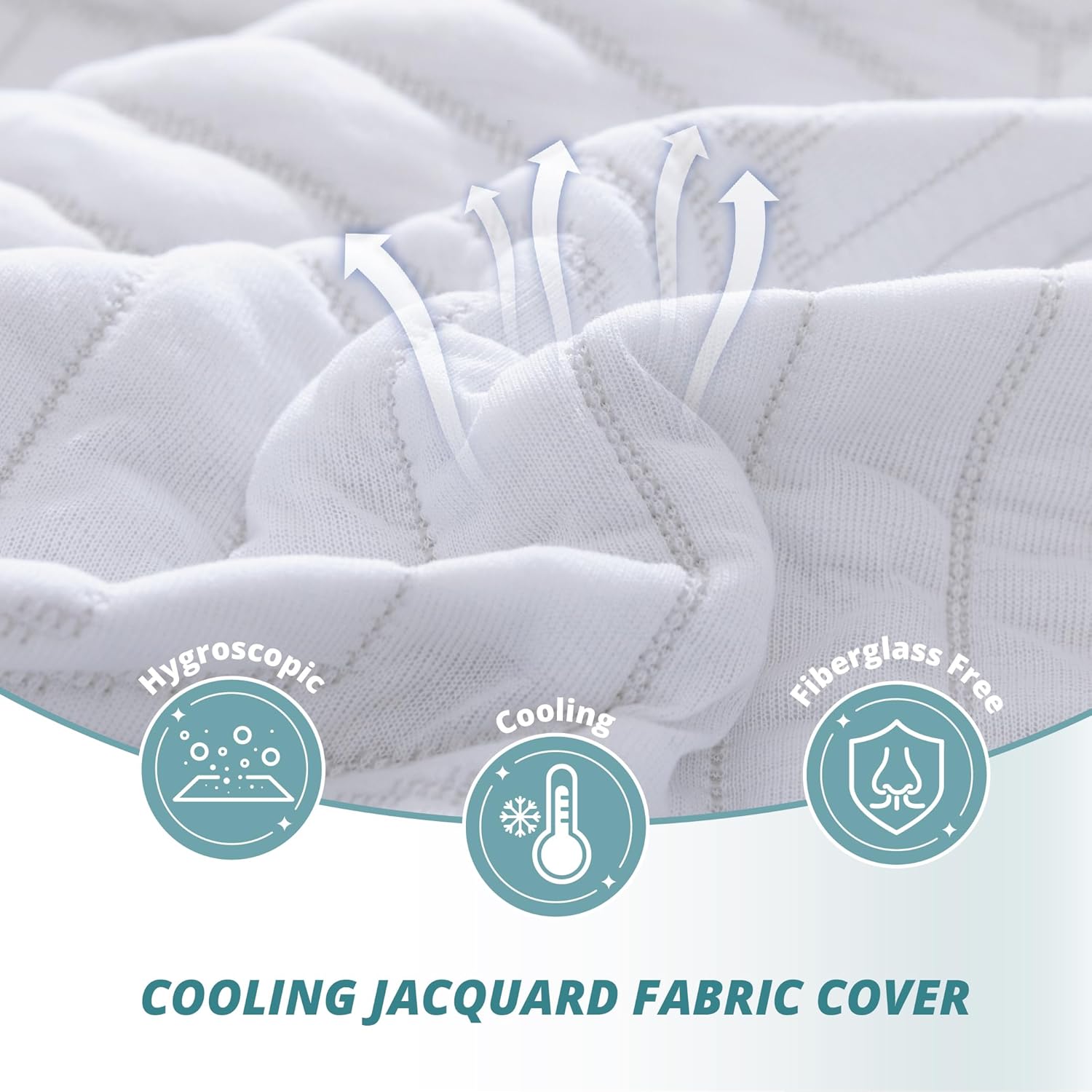 Colchón de espuma viscoelástica individual XL de 10 pulgadas, colchón de gel refrescante de fibra de vidrio de bambú y carbón en una caja,