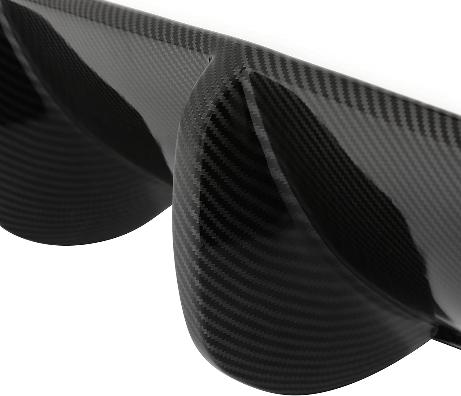 HECASA Difusor trasero compatible con Mercedes Benz W204 C180 C200 C250 C300 C350 Sport C63 AMG parachoques alerón protector de cenefa de plástico