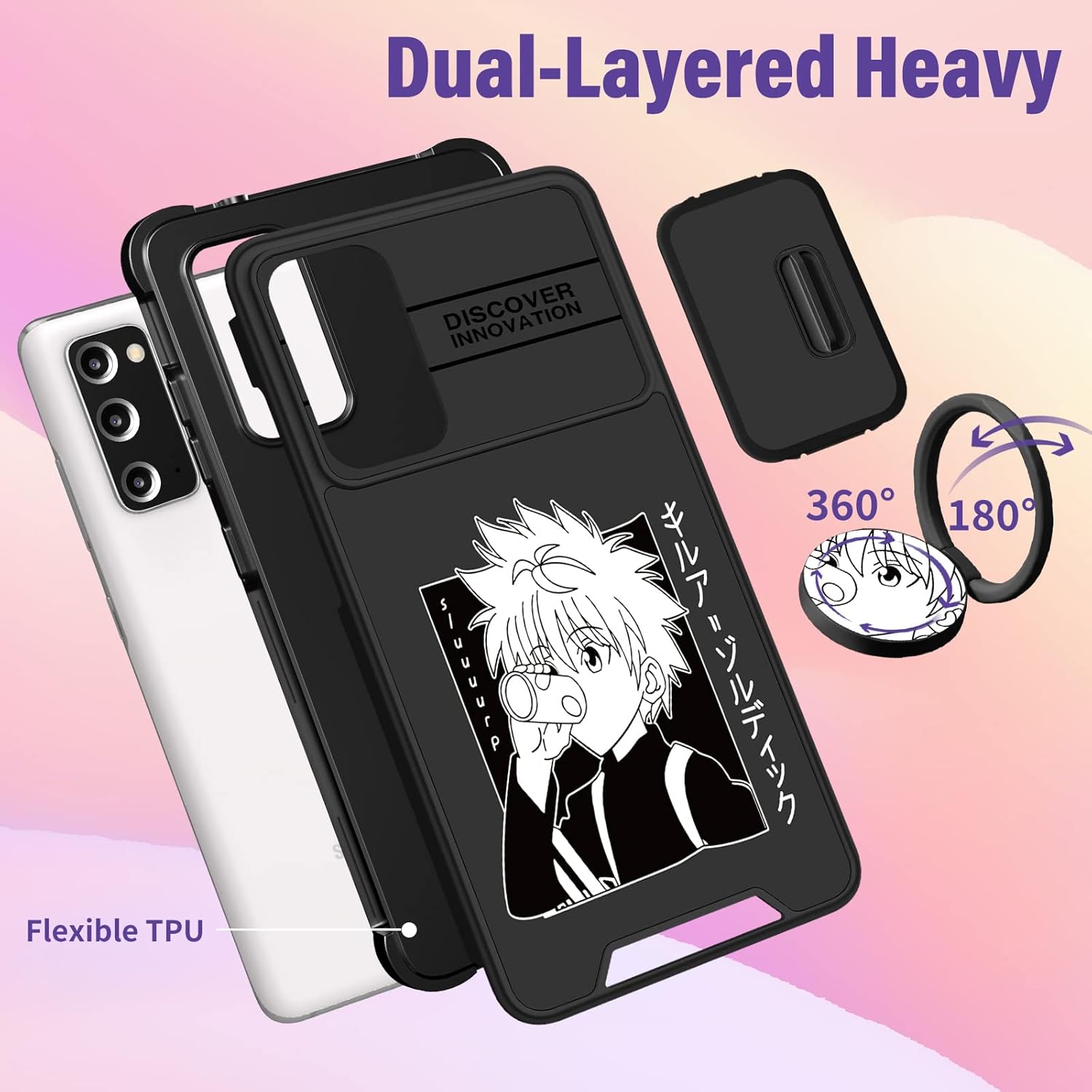 oqpa Funda para teléfono Samsung Galaxy S20 FE 5G, linda funda de dibujos animados para mujeres, niños y niñas, Kawaii divertida funda S20FE con
