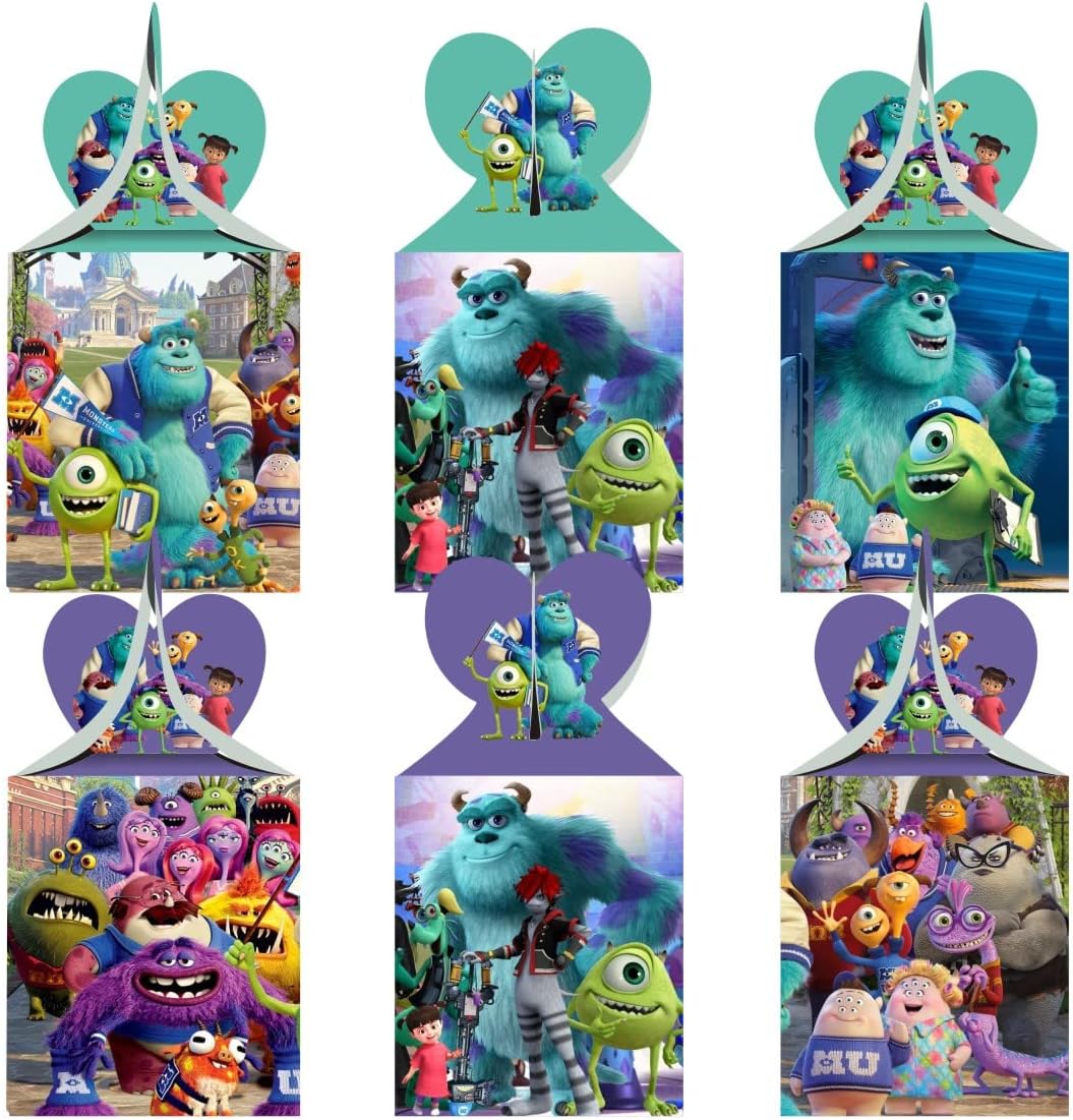 humicide 12 piezas de suministros de fiesta de Monsters Inc, cajas de dulces de Monsters Inc, cajas de regalo para decoraciones de cumpleaños de la