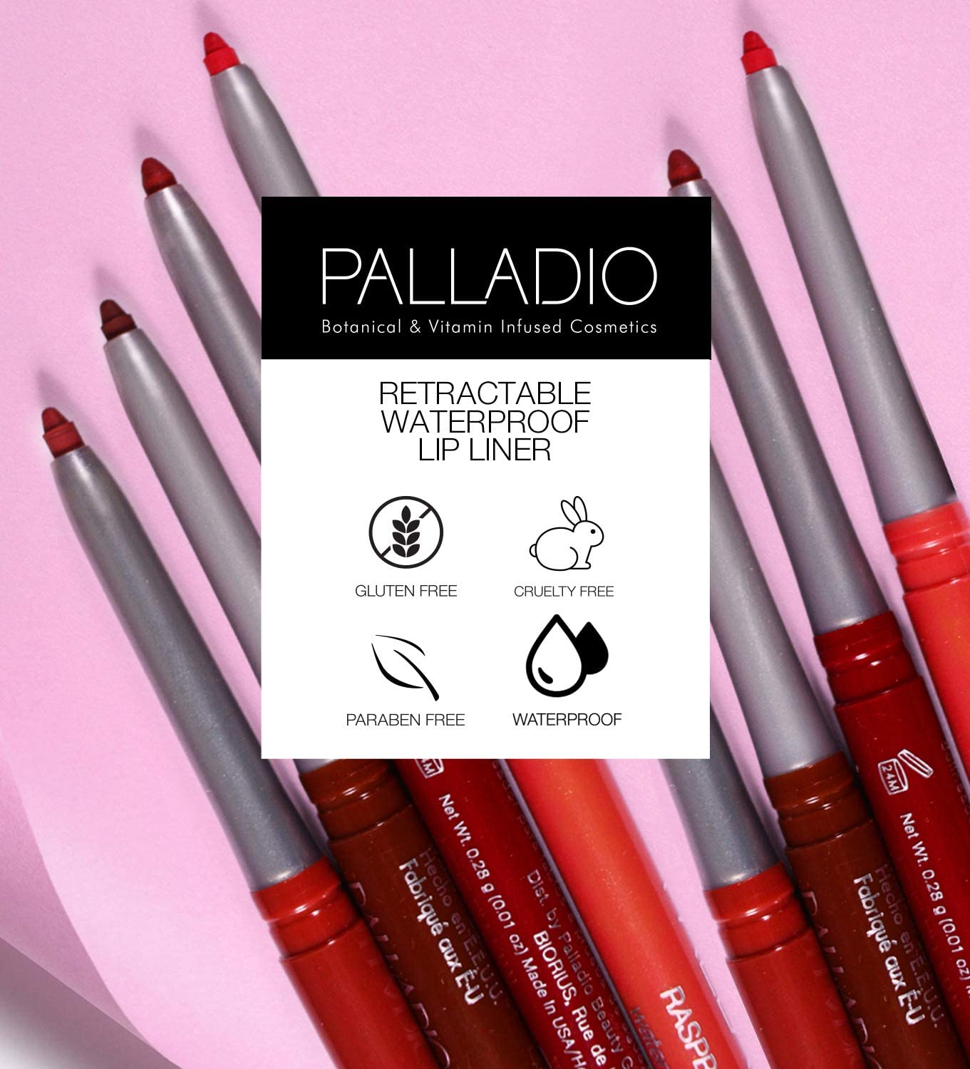 Palladio – Delineador retráctil para labios