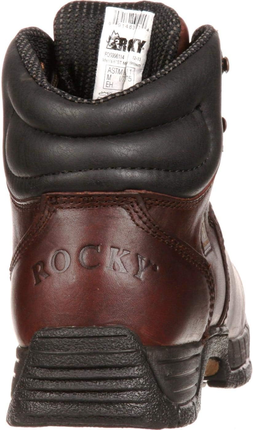 Rocky FQ0007114 (L) 6″ BrnMobi RWP Medium 8.5 Work Boots