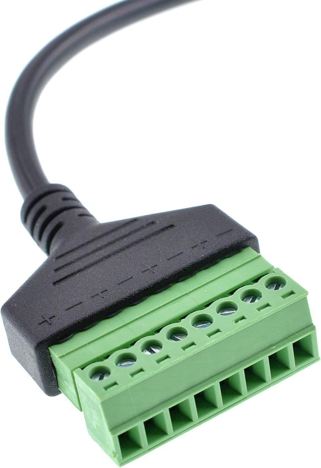 Oiyagai 1pc compatible RJ45 tornillo terminal adaptador adaptador cable RJ45 8p8c macho Jack a 8 pines tornillo terminal Connecto 9.8 in