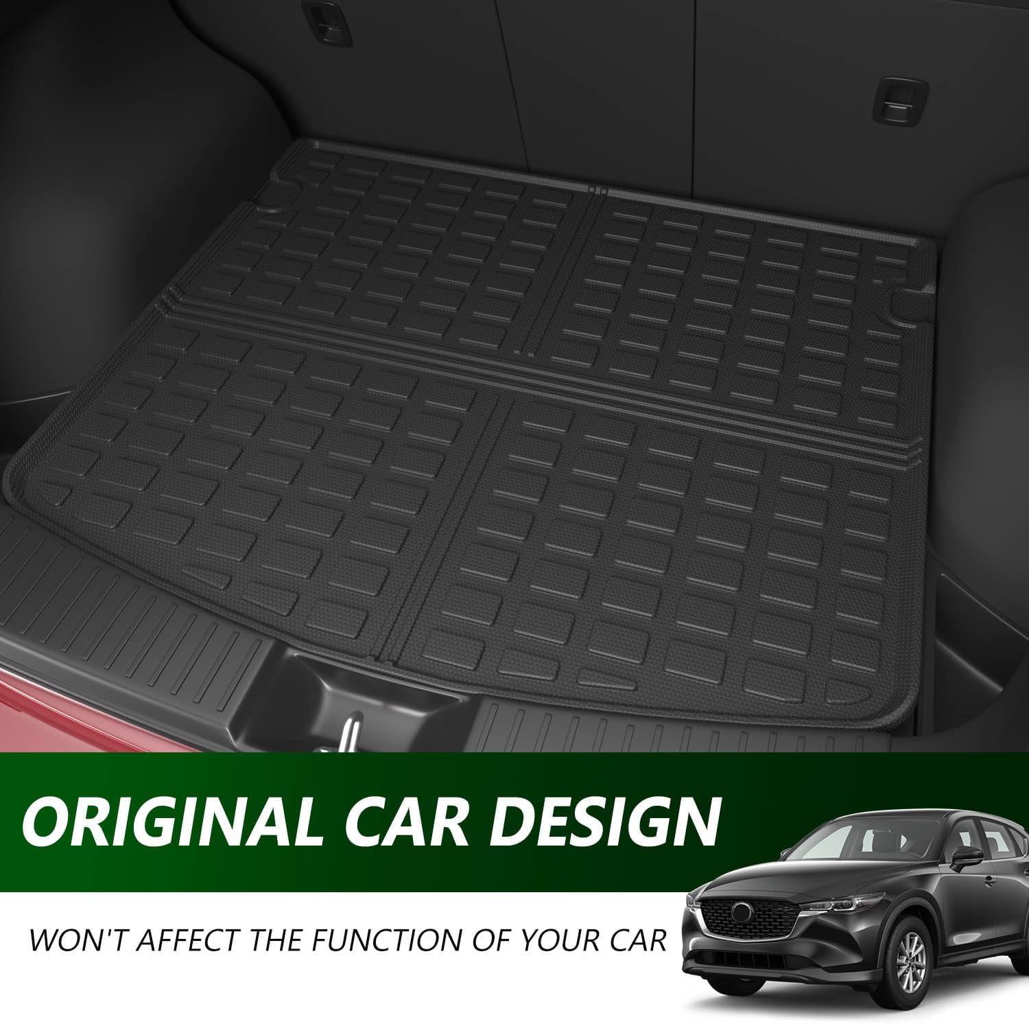 Alfombrilla de carga compatible con Mazda CX-5 2023 2024 2024, alfombrilla de maletero TPE para todo tipo de clima, repuesto para accesorios Mazda