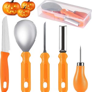 kuaima Juego de herramientas para tallar calabazas de Halloween, kit de tallado de calabaza, cuchillo profesional de acero inoxidable, herramientas kuaima Juego de herramientas para tallar calabazas de Halloween, kit de tallado de calabaza, cuchillo profesional de acero inoxidable, herramientas