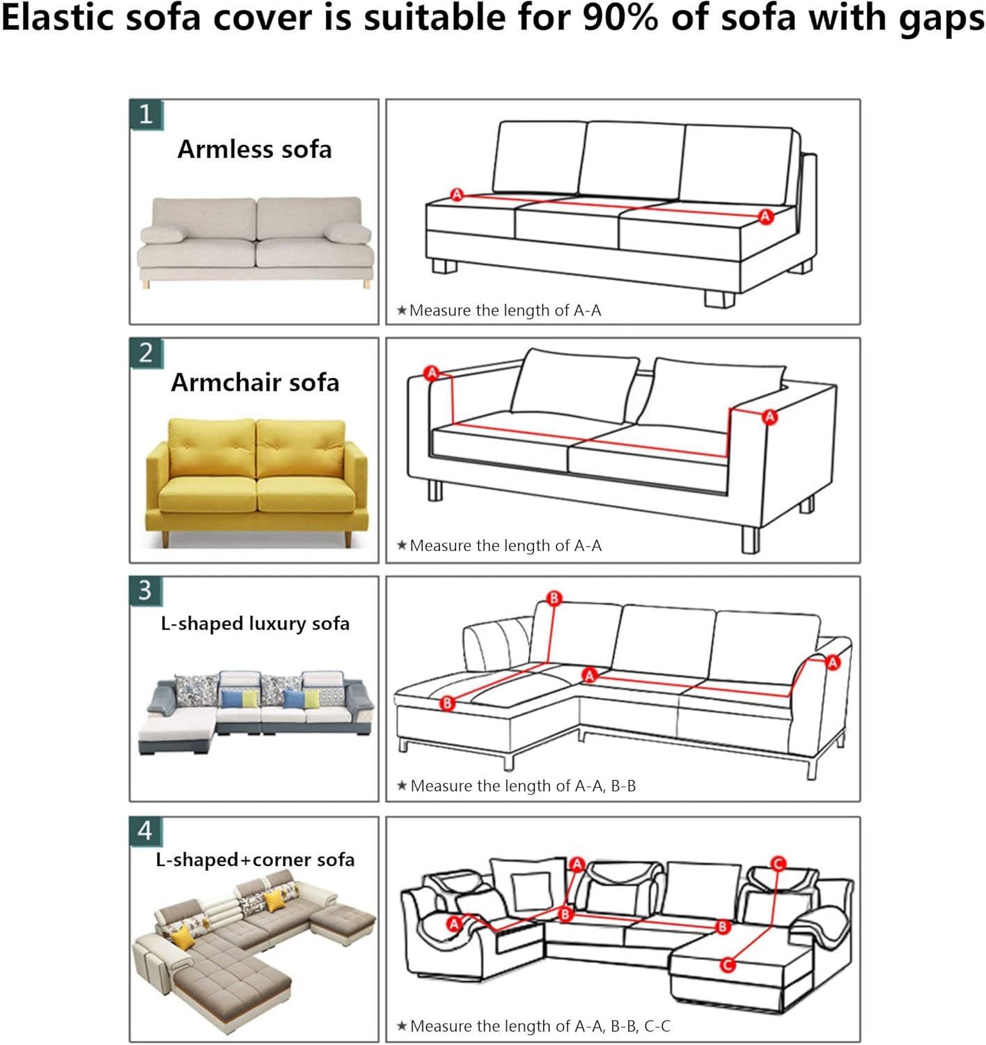 Funda de terciopelo para sofá en forma de L, 1, 2, 3, 4 plazas, funda elástica para sofá seccional, protector de muebles antideslizante para niños,