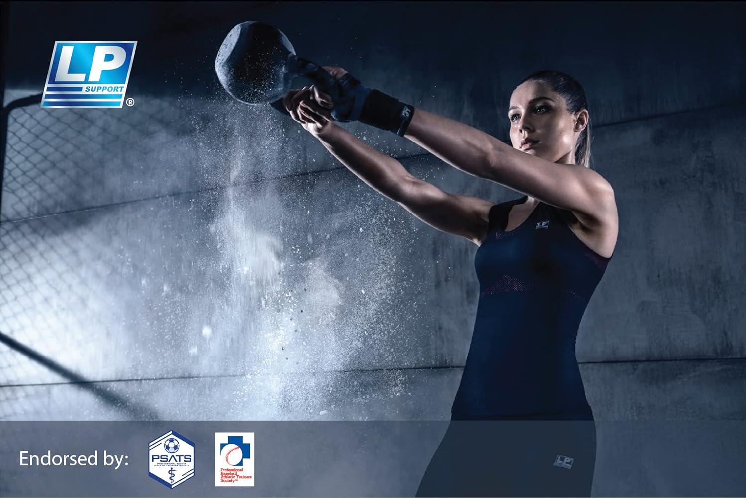 LP SUPPORT 130XT – Muñequera para hombres y mujeres con correa y tejido transpirable para apoyo de agarre, evita aliviar el túnel carpiano,