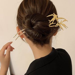 Palo de pelo de estilo chino, horquillas de doble punta, horquilla de pelo con forma de bambú, accesorios para el cabello de Chignon Hanfu para Palo de pelo de estilo chino, horquillas de doble punta, horquilla de pelo con forma de bambú, accesorios para el cabello de Chignon Hanfu para
