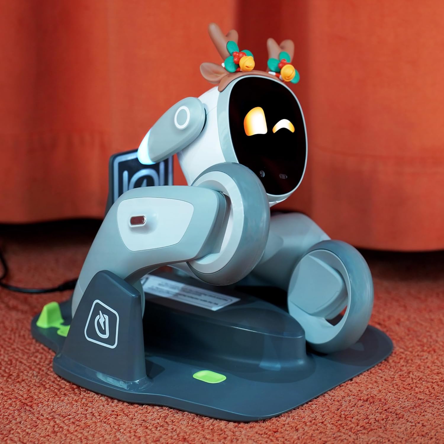 Loona Base de carga el robot inteligente más avanzado para mascotas – Chat GPT habilitado con comando de voz y reconocimiento de gestos – Los