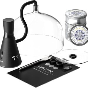 Pistola de ahumar alimentos y juego de herramientas, infusor de humo portátil de mano para cócteles, bebidas, cubierta de cúpula de resina, cubierta Pistola de ahumar alimentos y juego de herramientas, infusor de humo portátil de mano para cócteles, bebidas, cubierta de cúpula de resina, cubierta