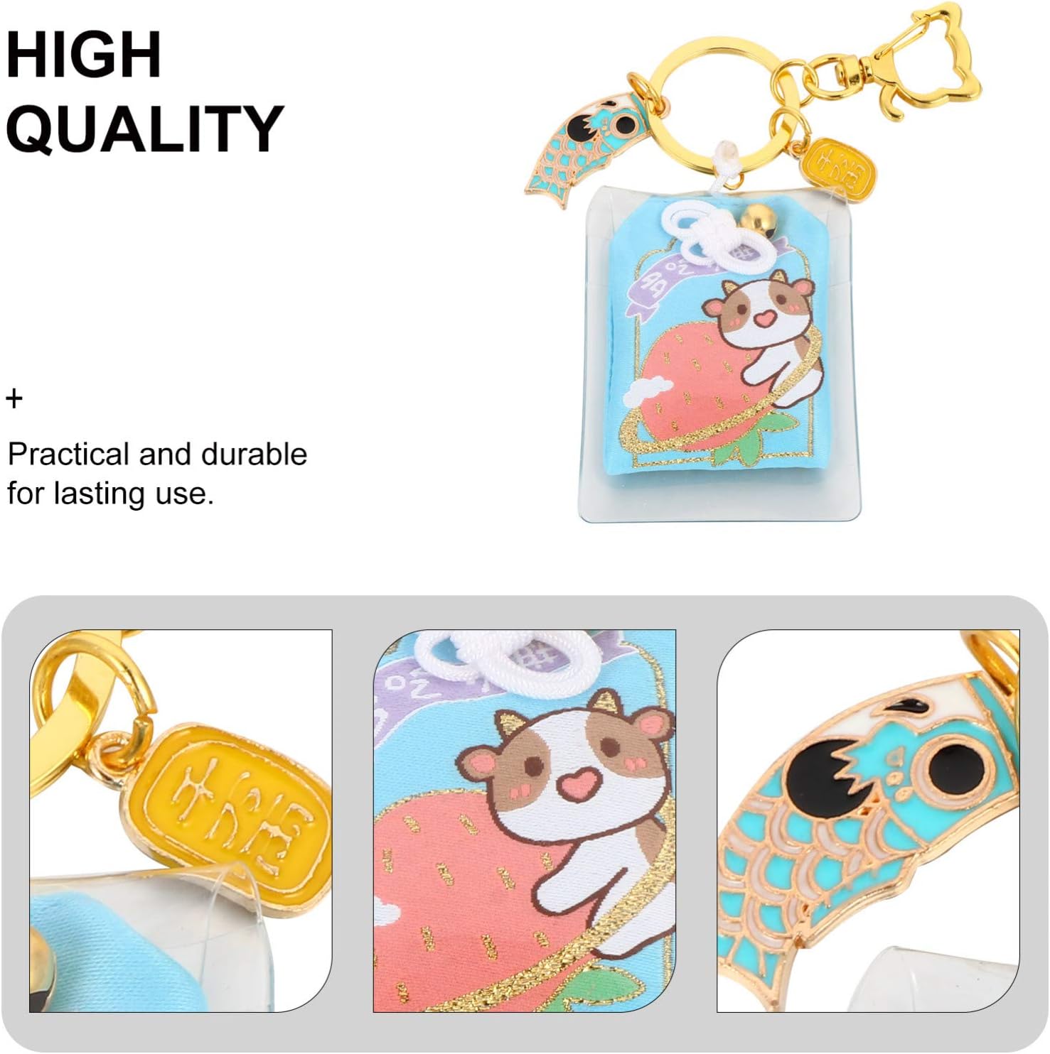 SOIMISS 2 dijes japoneses de Omamori de buena suerte, amuleto japonés, amamori de buena suerte, santuario japonés de la suerte