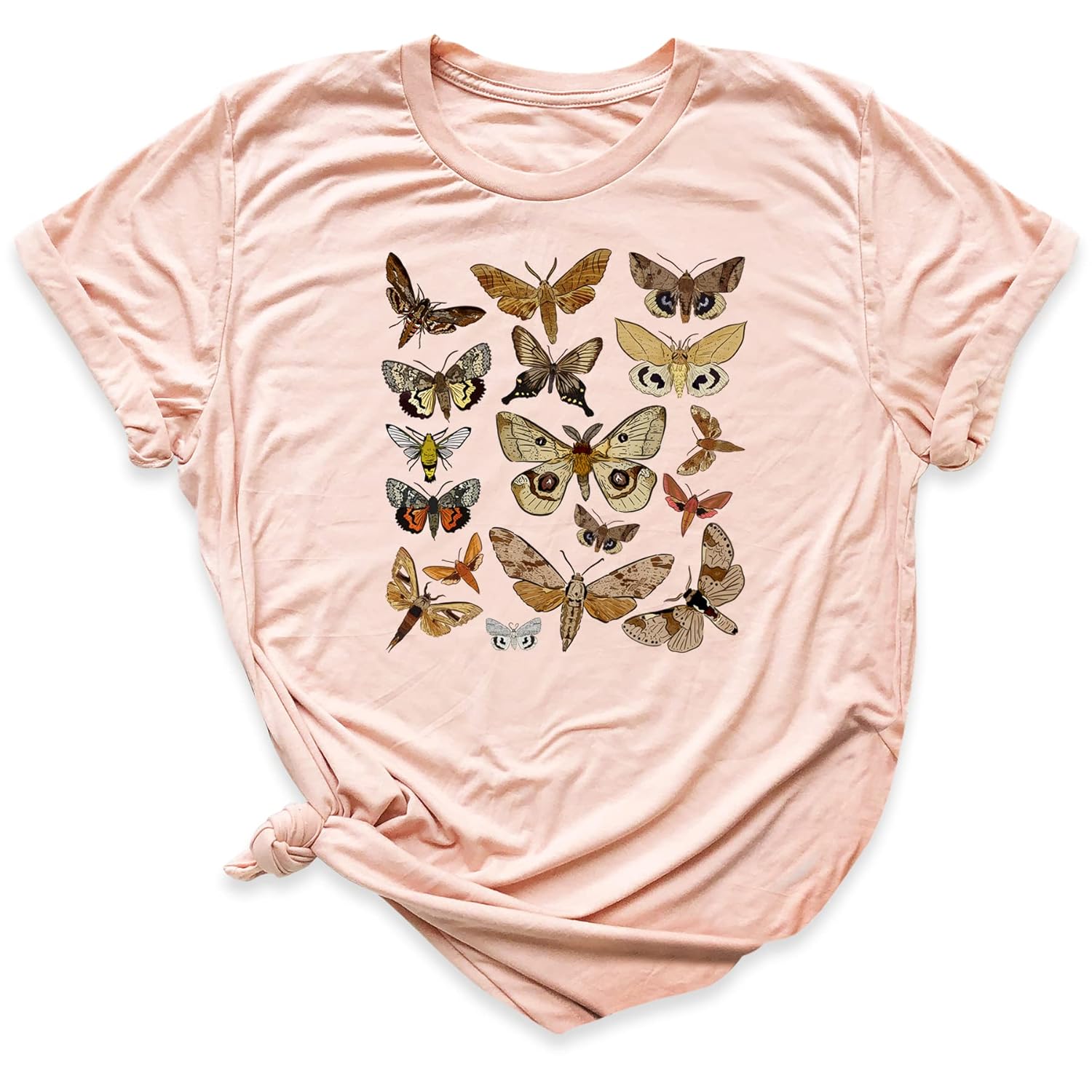 Aesthetic Moth Insect T-shirt, Cottagecore Nature Illustration Graphic Tee, Botanical Shirt, Unisex Entomology Clothes, Butterfly Spiritual T Shirt,
