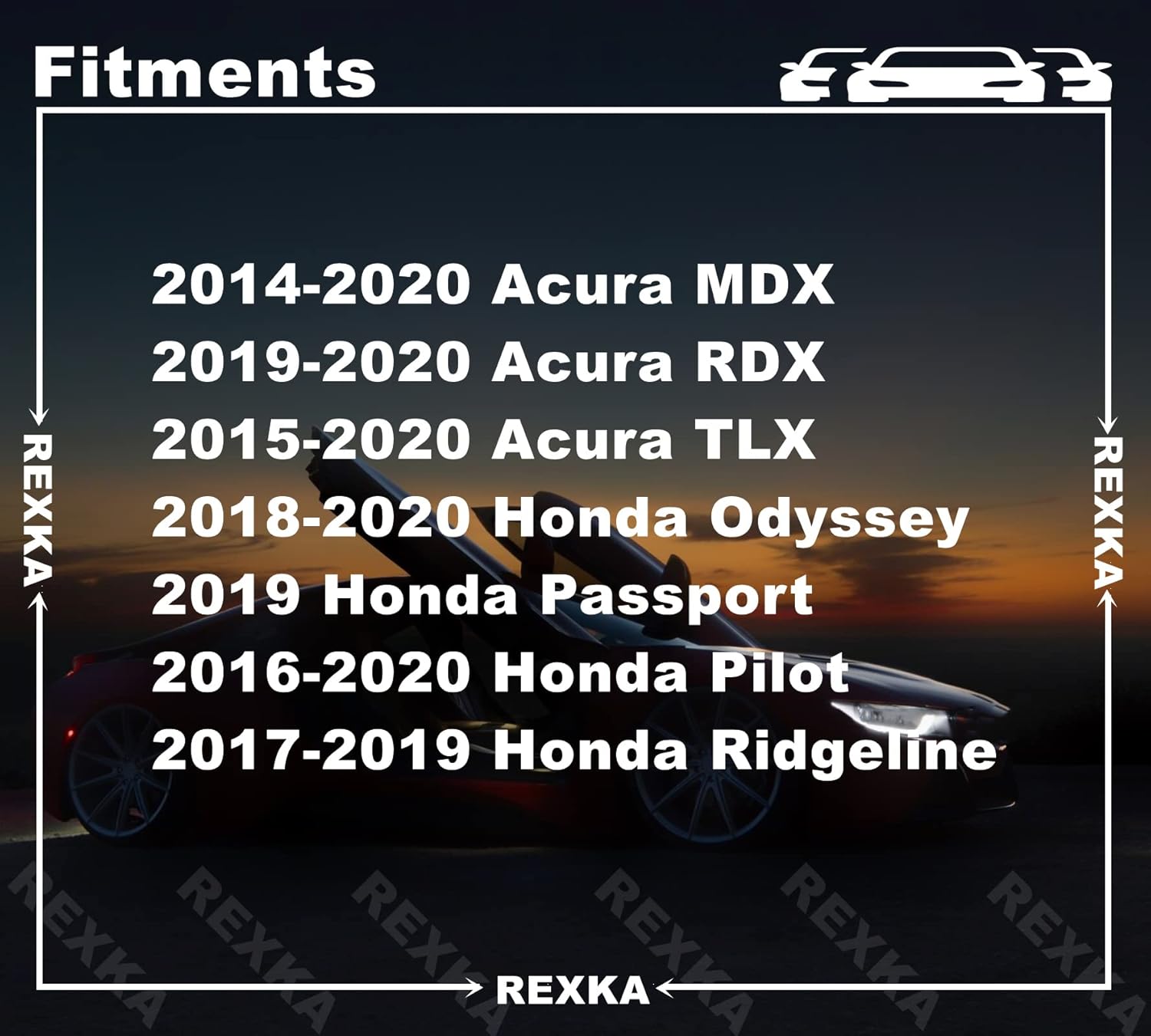 Rexka 30 piezas de clip de retención para cubierta de motor Striker compatible con Honda 91547-TZ5-A02 Honda Odyssey, Pilot & Ridgeline Acura MDX,