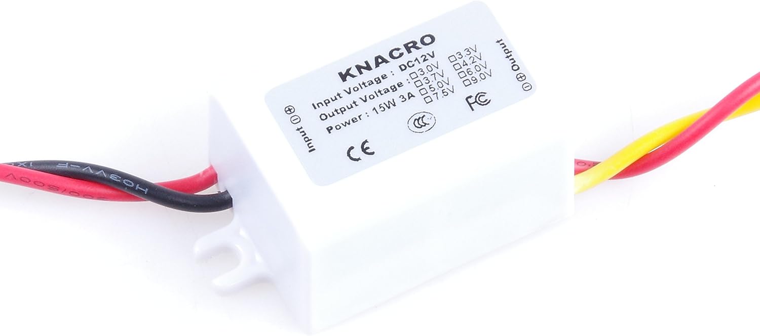 DC 6V 9V 12V 6-22V Paso abajo a DC 3V3A 3V 3A 9W impermeable DC Buck Convertidor Regulador de voltaje 6-22V a 3V 3A Fuente de alimentación de salida