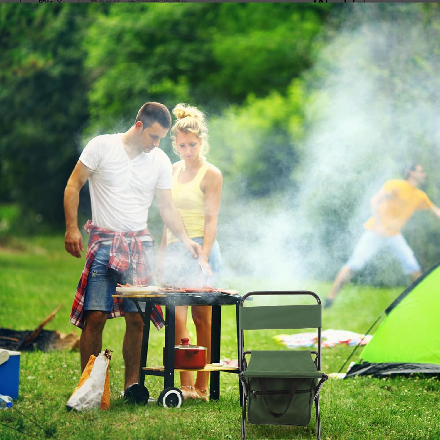 Sillas Silla de pesca Silla portátil Silla de campamento Silla al aire libre Silla de camping portátil Silla compacta Silla de camping pequeña Silla