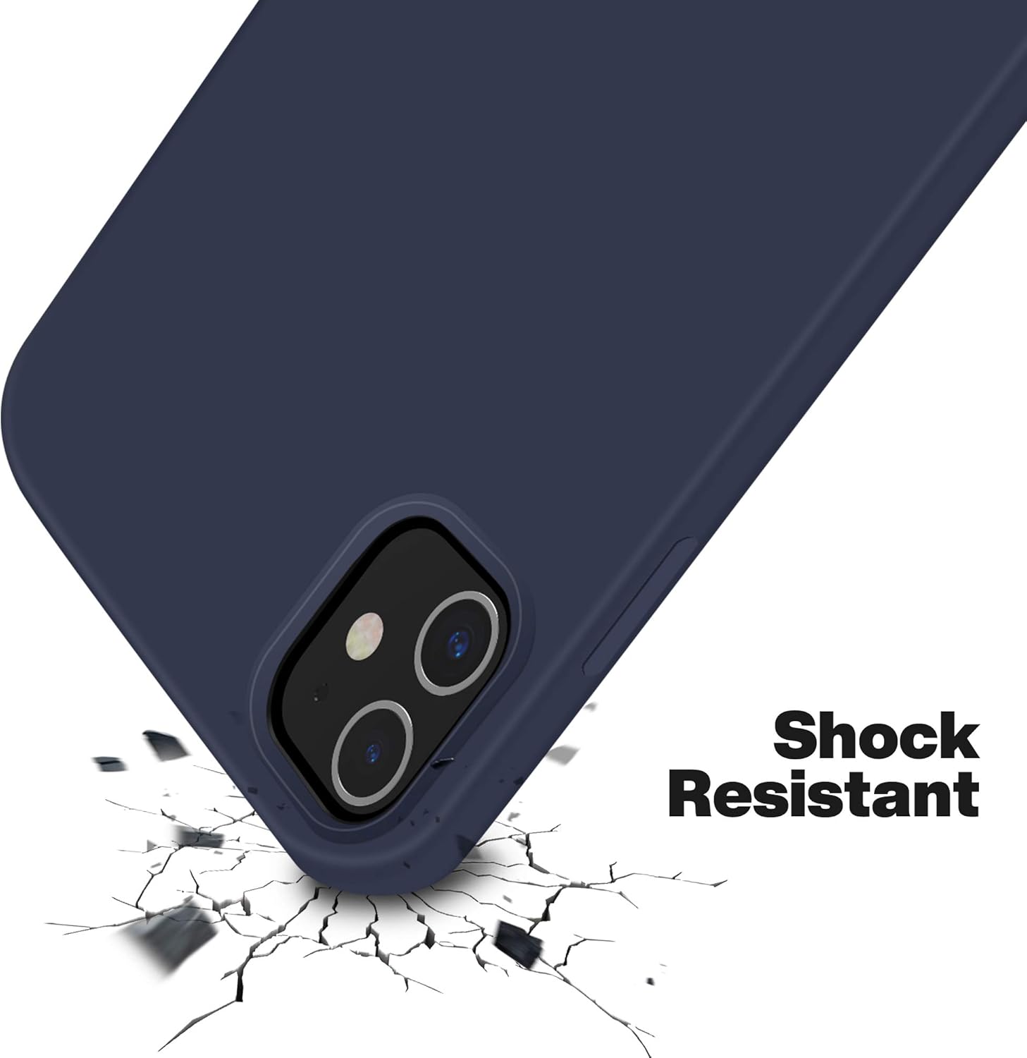 OTOFLY – Carcasa para iPhone 12 y iPhone 12 Pro de 6.1 pulgadas (2020), serie sedosa y suave al tacto Suave silicona líquida de alta calidad,