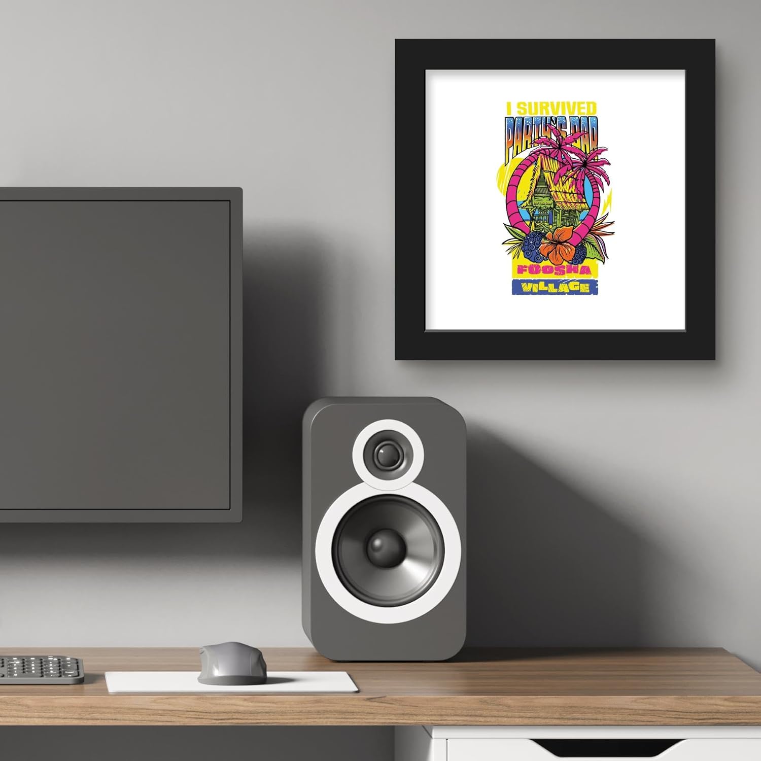 Trends International Gallery Pops Netflix One Piece – Póster de pared con texto en inglés “I Survived Party’s Bar Foosha Village, 12.00 x 12.00