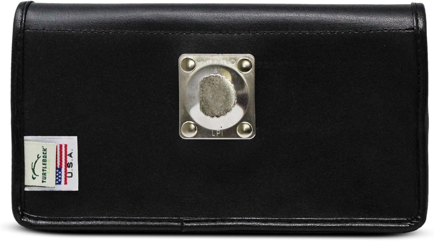Turtleback Funda hecha para Note 20 Ultra compatible con OB Defender o fundas voluminosas, bolsa de cuero negro, horizontal resistente fabricada en