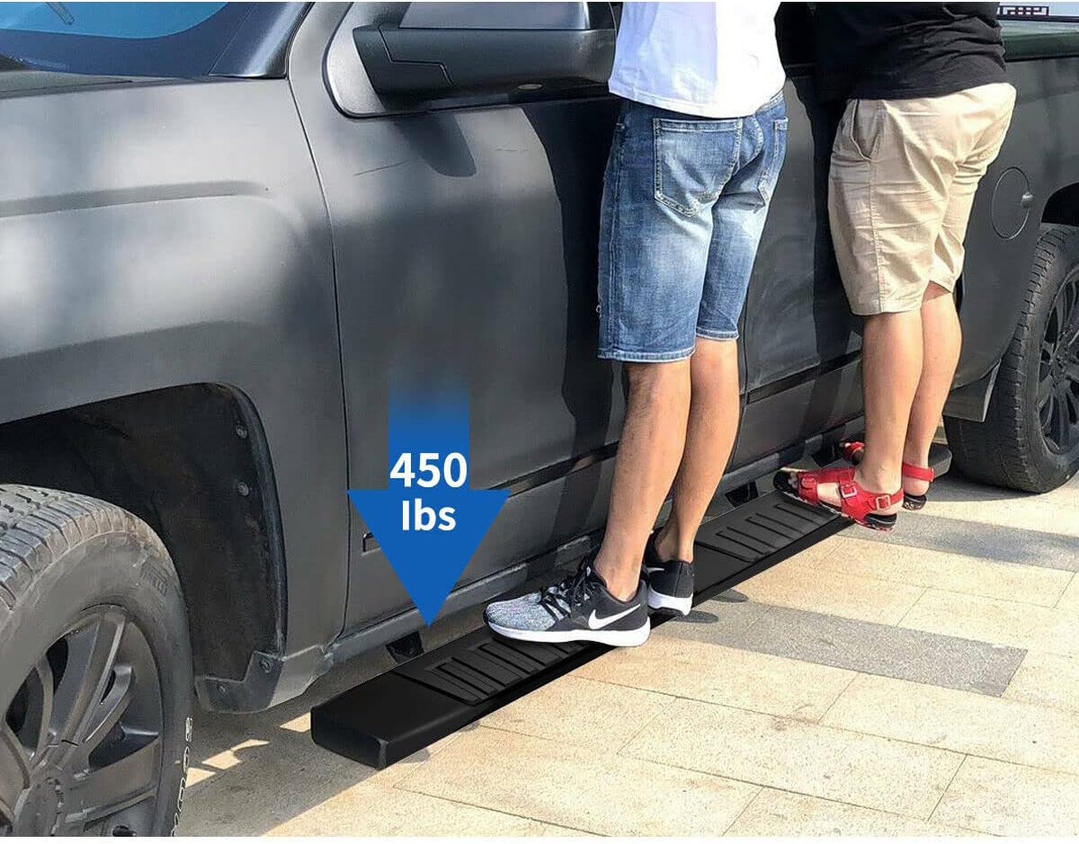 Estribos laterales de aluminio, escalones laterales de camión Nerf Bars L+R para