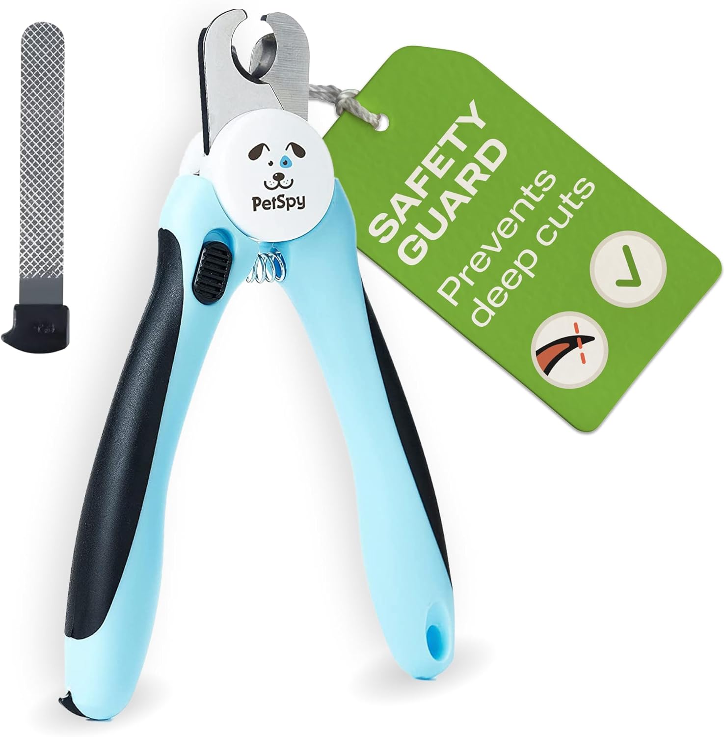 PetSpy El mejor cortaúñas y recortador de uñas para perros con sensor rápido, cuchillas afiladas, protector de seguridad para evitar cortes