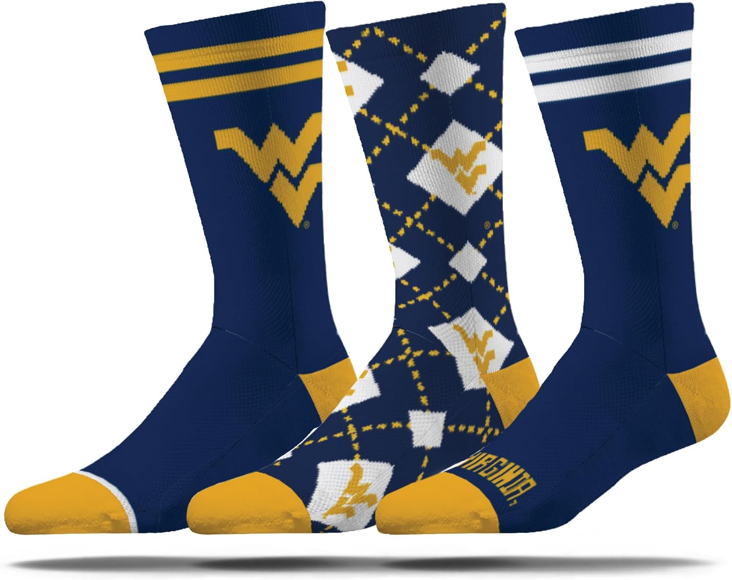 Strideline Calcetines de vestir de la NCAA para hombre, colección Campus, paquete de 3, talla única