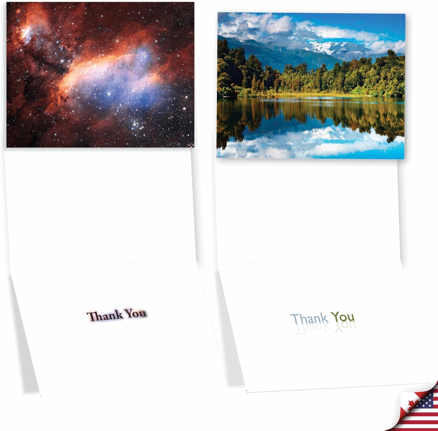 The Best Card Company – Juego de 36 notas surtidas en caja de 4 x 5.12 pulgadas con sobres (6 diseños, 6 de cada uno), paquete variado de tarjetas