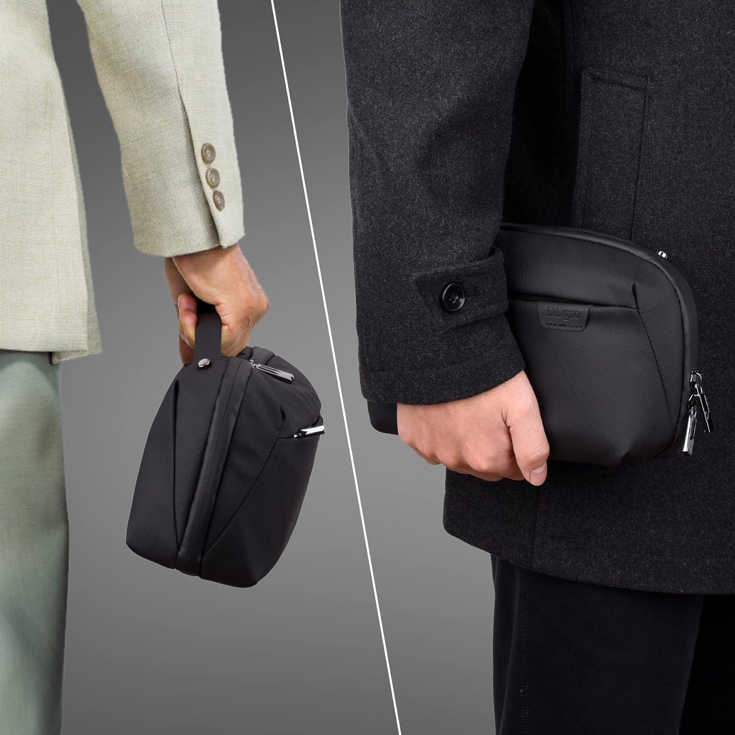 DDgro Tech – Bolsa organizadora para accesorios de viaje, bolsa de transporte para electrónica, cargador y cables de MacBook, cables, disco duro