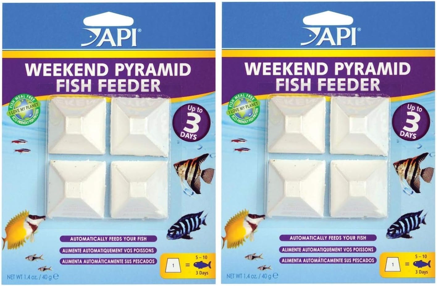 Api – Alimentador automático para peces de 3 días (2 unidades)