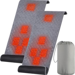 Newwiee 2 almohadillas para saco de dormir con calefacción de 5 V, soporte de alimentación USB, saco de dormir de 78 x 24 pulgadas, calentador de Newwiee 2 almohadillas para saco de dormir con calefacción de 5 V, soporte de alimentación USB, saco de dormir de 78 x 24 pulgadas, calentador de