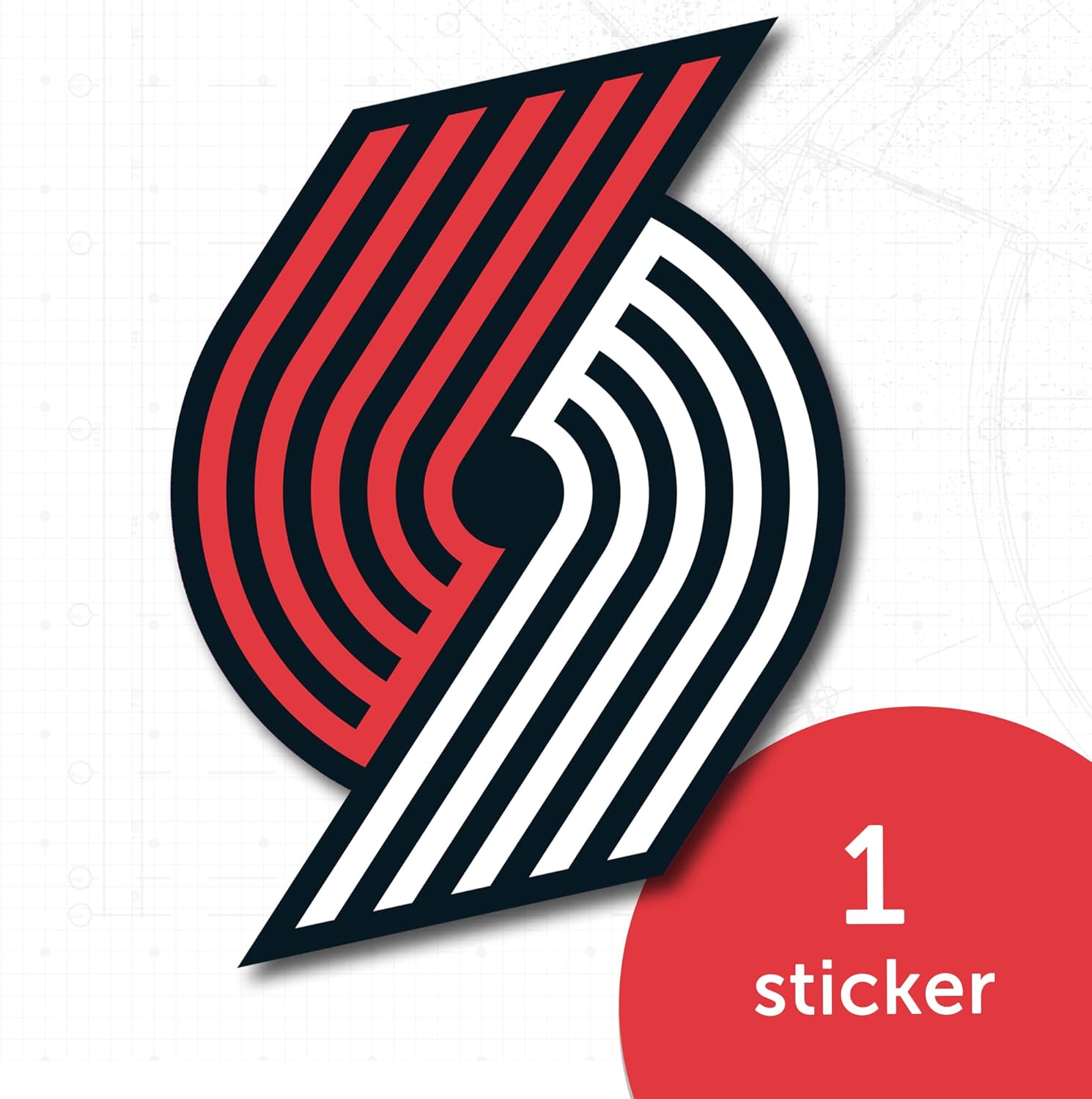 Desert Cactus Portland Trailblazers NBA – Calcomanía de vinilo con licencia oficial de la NBA, botella de agua para laptop, álbum de recortes de