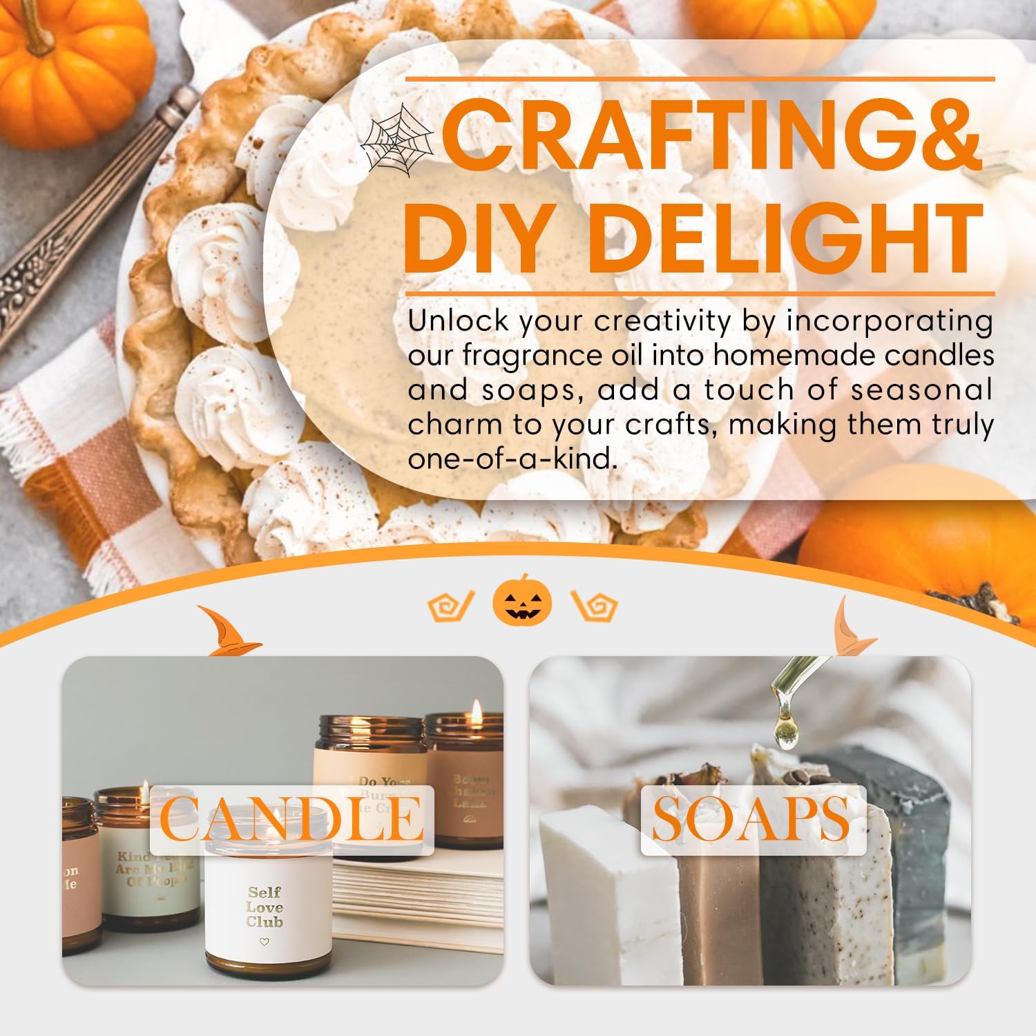 SALKING Aceite aromático de pastel de calabaza, 4.1 fl oz (4 onzas líquidas), aceites esenciales de alta calidad para difusor, aromas de velas para