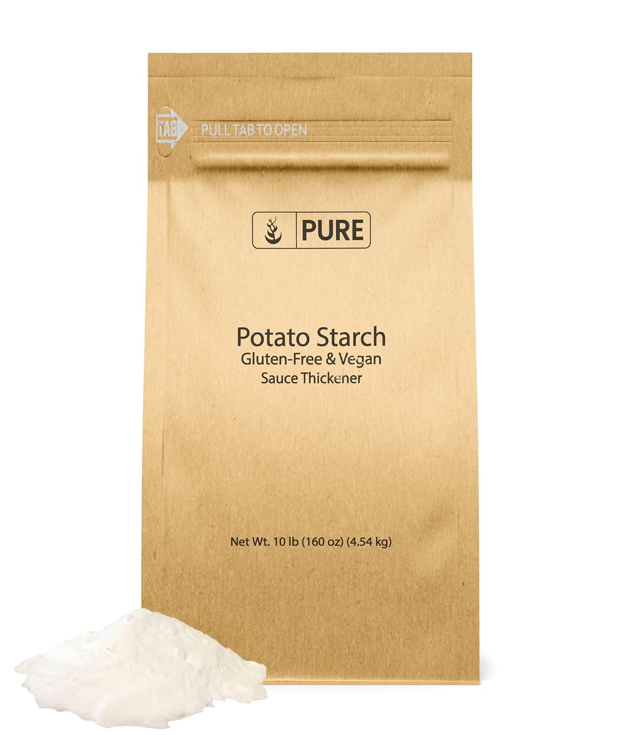 Pure Original Ingredients Espesante de almidón de patata para salsas, sopa y salsa (10 libras)