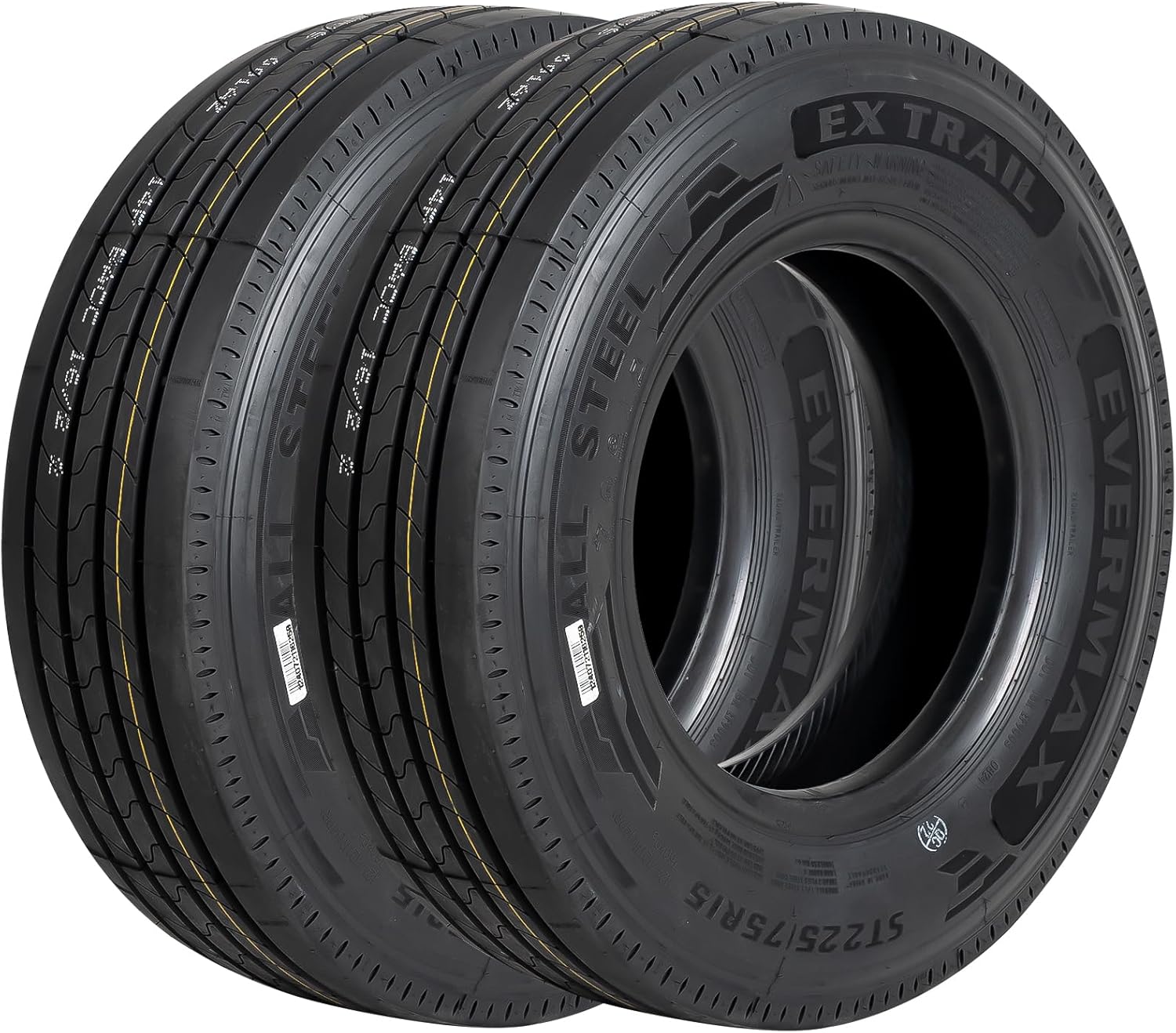hykolity ST22575R15 – Juego de 2 neumáticos de remolque de alta calidad, rango de carga G LRG de 14 capas, resistente todo acero 2257515 22575-15