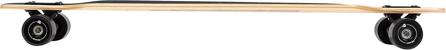 Retrospec Rift – Patineta larga completa, crucero de madera de arce canadiense con camiones abatibles para desplazamientos, cruceros, tallados y
