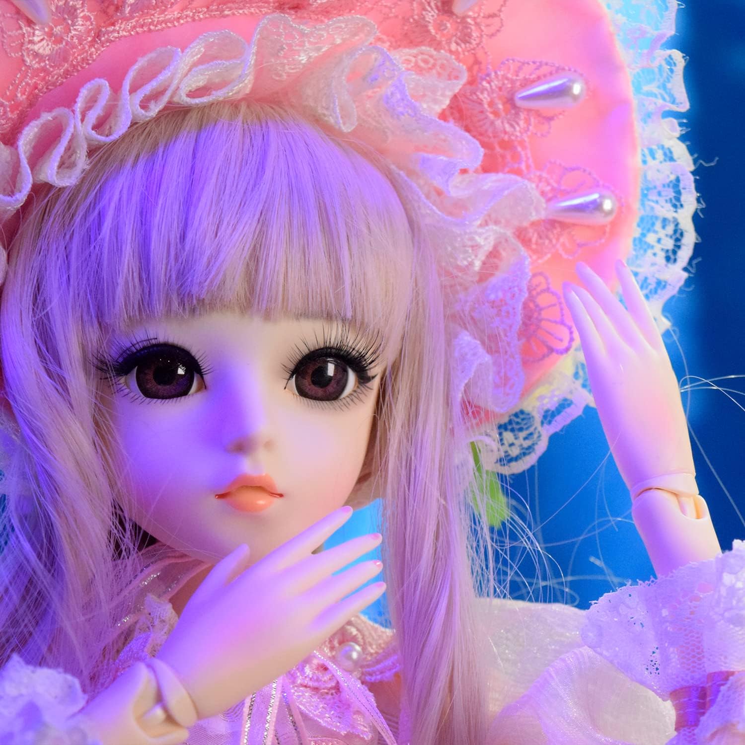 Proudoll Muñeca BJD de 13 de 23.6 in, 24 pulgadas, muñecas articuladas con bola SD, vestido de princesa, zapatos de vestir gratis para cambiar,