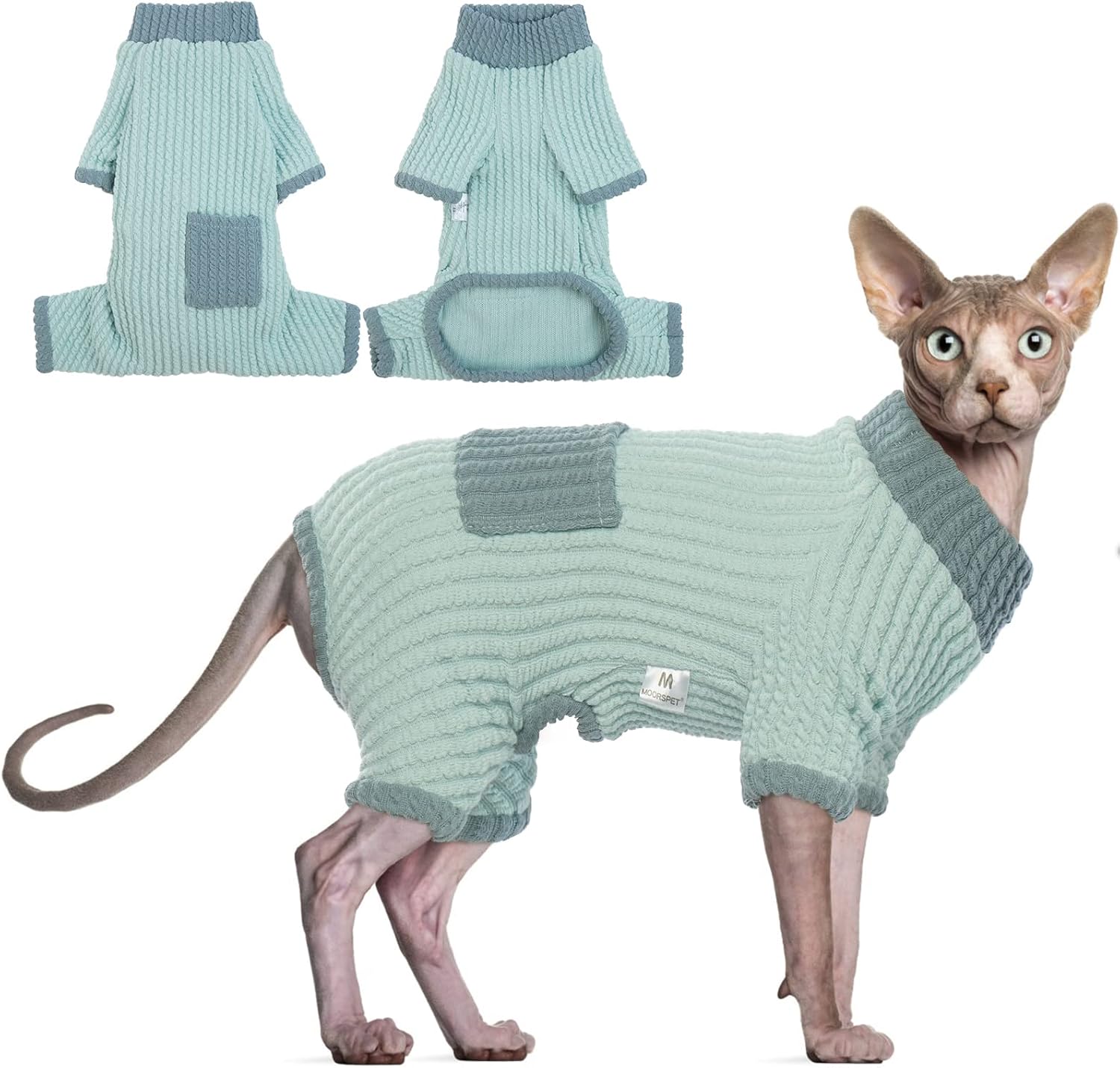 DENTRUN Sphynx – Suéter de invierno cálido para gatos sin pelo, lindo suéter de alta elasticidad, camisas de gatito, transpirable, para ocio,
