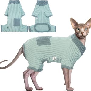 DENTRUN Sphynx – Suéter de invierno cálido para gatos sin pelo, lindo suéter de alta elasticidad, camisas de gatito, transpirable, para ocio, DENTRUN Sphynx – Suéter de invierno cálido para gatos sin pelo, lindo suéter de alta elasticidad, camisas de gatito, transpirable, para ocio,