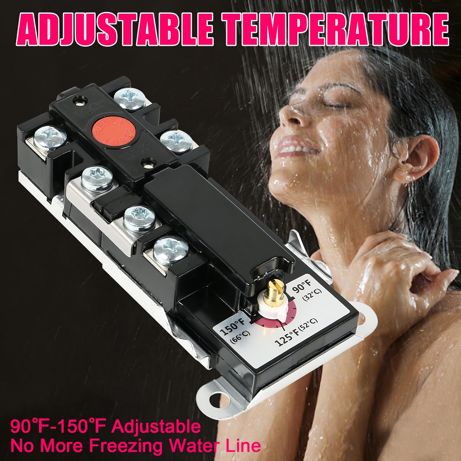 Kit de calentador híbrido de agua eléctrico para RV, kit de calor híbrido de agua caliente que convierte fácilmente el calentador de agua a gas RV